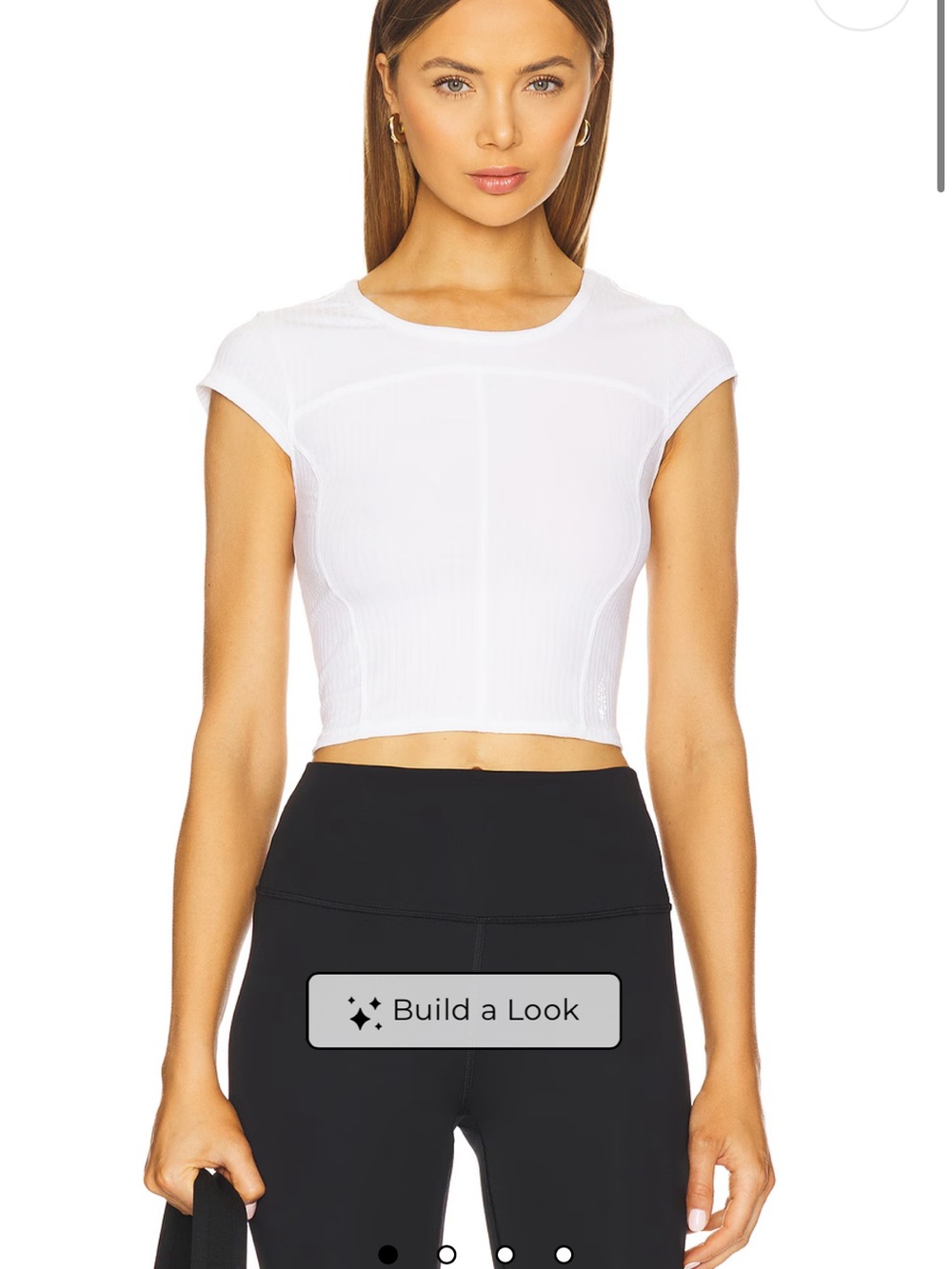 Free people white tempo shirt